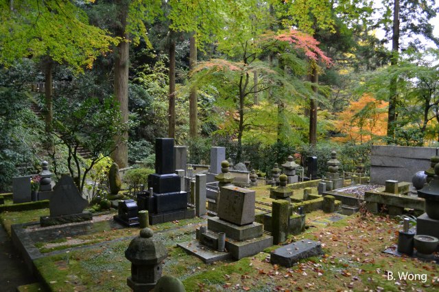 The cemetery in Toke-ji.